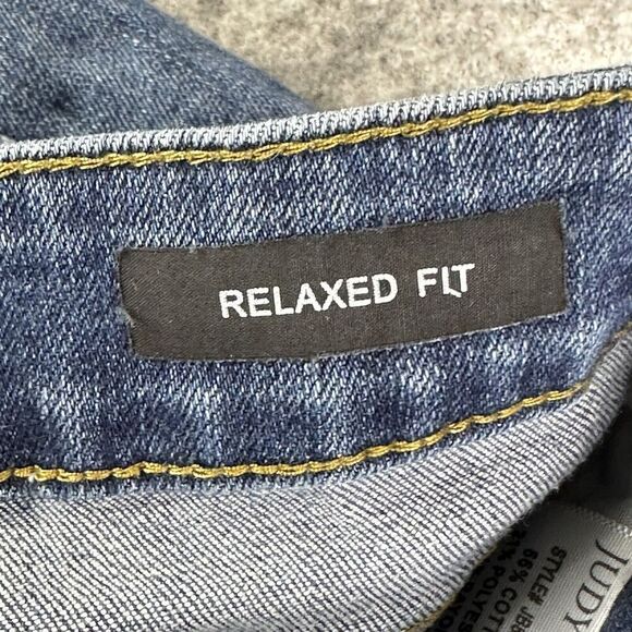 Judy Blue Jeans Womens 28 Distressed Relaxed Fit Dark Wash Everyday Stretch - Picture 14 of 16